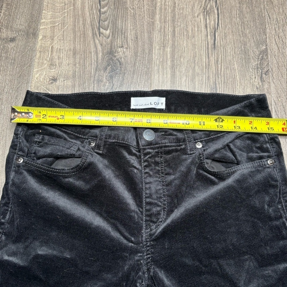 LOFT Black Modern Skinny Velvet Women's Jeans/Pants Size 27 / 4 - Picture 4 of 10
